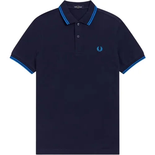 Polo Shirts, male, , Size: 2XL Slim Fit Twin Tipped Polo - Fred Perry - Modalova