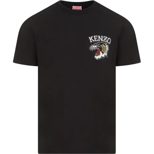 Tiger Varsity Slim T-Shirt , male, Sizes: L, XL - Kenzo - Modalova