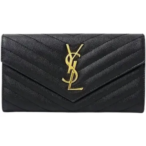 Pre-owned Leather wallets , female, Sizes: ONE SIZE - Yves Saint Laurent Vintage - Modalova