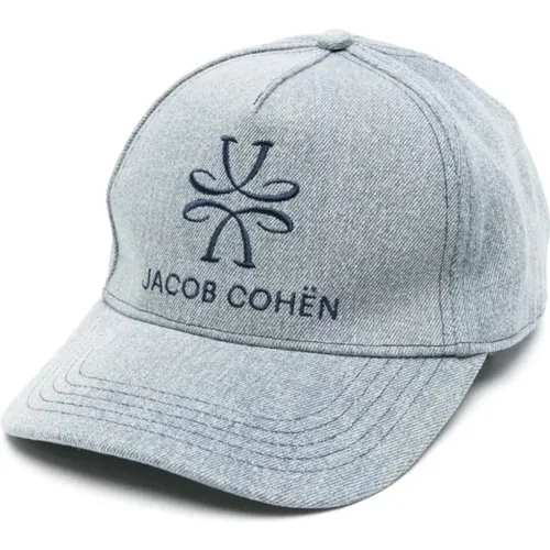 Embroidered Cotton Hat, Made in Italy , male, Sizes: ONE SIZE - Jacob Cohën - Modalova