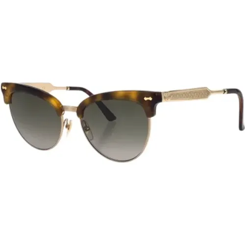 Pre-owned Accessories, female, , Size: ONE SIZE Pre-owned Gold sunglasses - Gucci Vintage - Modalova