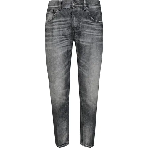 Zerrissene Denim-Jeans mit Microrissen , Herren, Größe: W32 - Dondup - Modalova