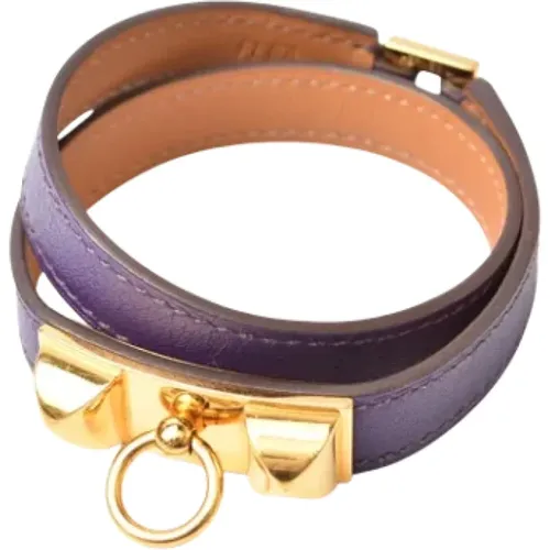 Pre-owned Jewellery, female, , Size: ONE SIZE Pre-owned Leather bracelets - Hermès Vintage - Modalova