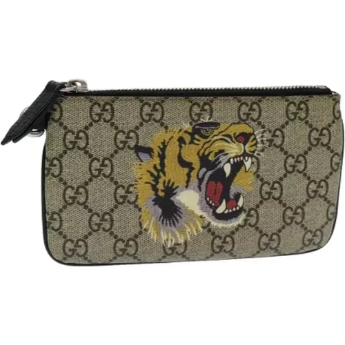 Pre-owned Clutches, female, , Size: ONE SIZE Pre-owned Leather pouches - Gucci Vintage - Modalova