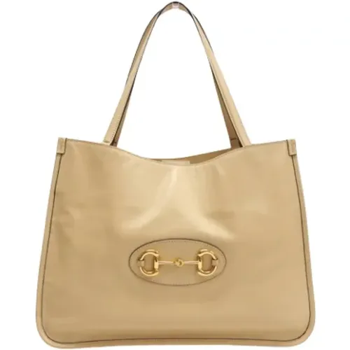 Pre-owned Tote Bags, female, , Size: ONE SIZE Pre-owned Leather gucci-bags - Gucci Vintage - Modalova