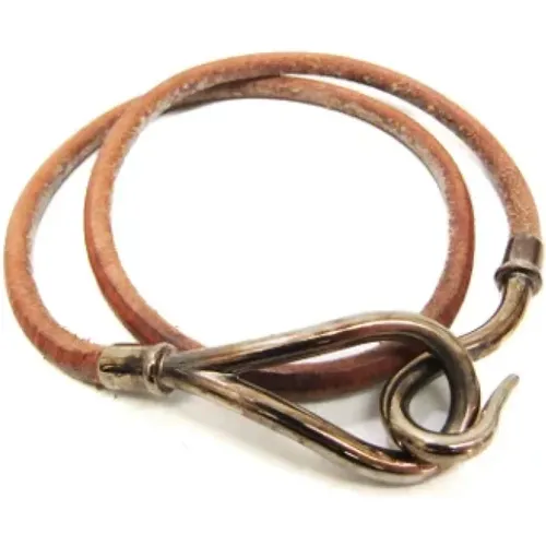 Pre-owned Jewellery, female, , Size: ONE SIZE Pre-owned Leather bracelets - Hermès Vintage - Modalova