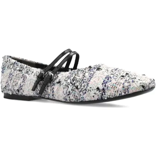 Ballerinas, female, , Size: 6 US Flat shoes Black - TORY BURCH - Modalova