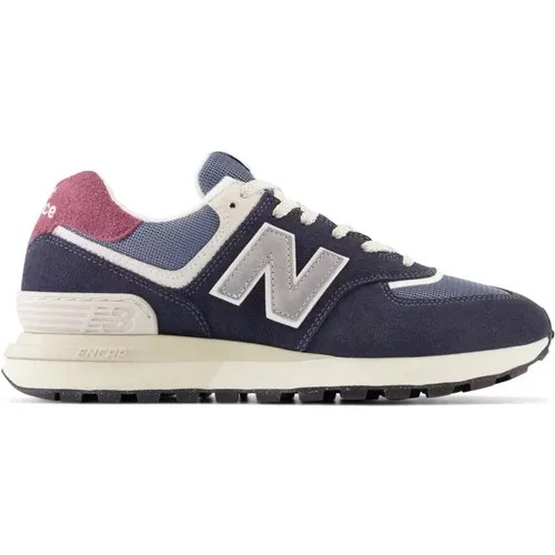 Sneakers, male, , Size: 7 1/2 US Suede and Leather Sneakers - New Balance - Modalova