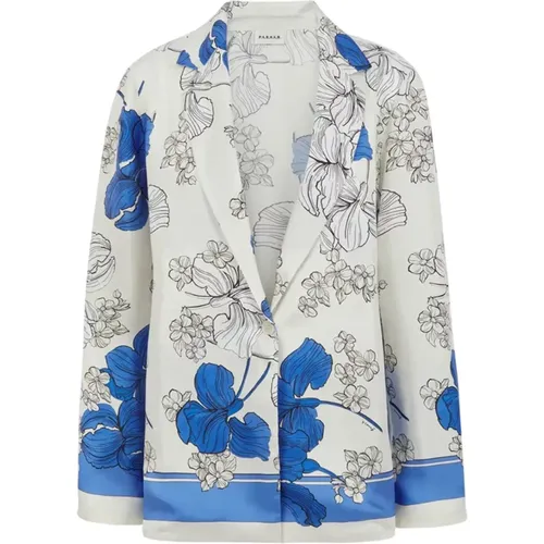 Blazers, female, , Size: M Elegant Serenella Casual Jacket - P.a.r.o.s.h. - Modalova