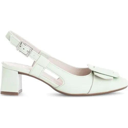 Moderne Lederslingback mit runder Zehenpartie , Damen, Größe: 37 1/2 EU - Gabor - Modalova