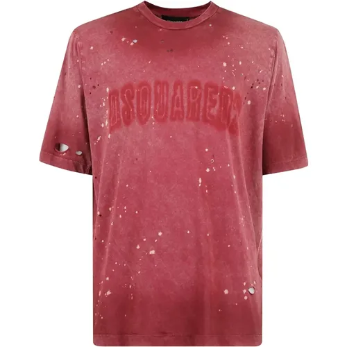 Casual Cotton T-Shirt , male, Sizes: M, XL, L, 2XL - Dsquared2 - Modalova