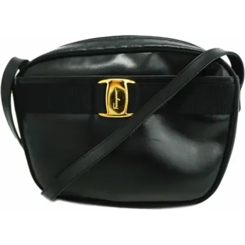 Pre-owned Leather shoulder-bags , female, Sizes: ONE SIZE - Salvatore Ferragamo Pre-owned - Modalova