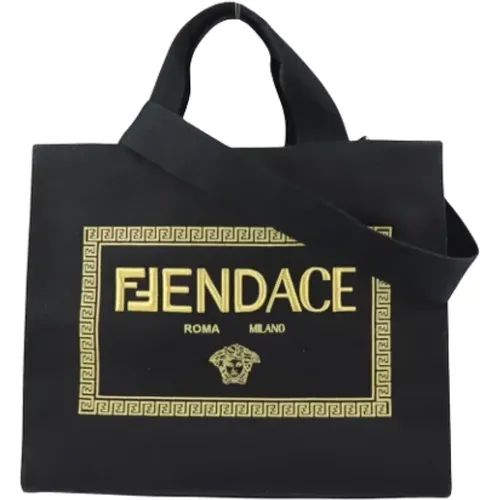 Pre-owned Tote Bags, female, , Size: ONE SIZE Pre-owned Canvas totes - Fendi Vintage - Modalova