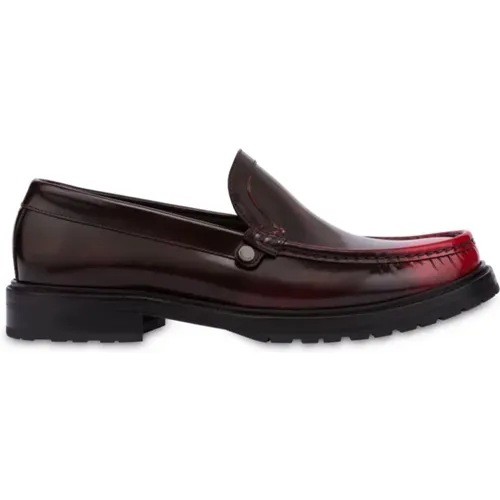 Loafers, male, , Size: 10 US Flat Slip-On Shoes - Moschino - Modalova