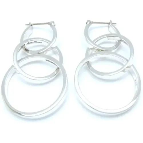 Pre-owned Jewellery, female, , Size: ONE SIZE Pre-owned Silver earrings - Tiffany & Co. Pre-owned - Modalova