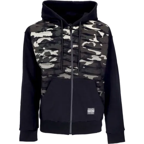 Zip-throughs, male, , Size: L Camo Zip Hoodie Long Sleeve - Propaganda - Modalova