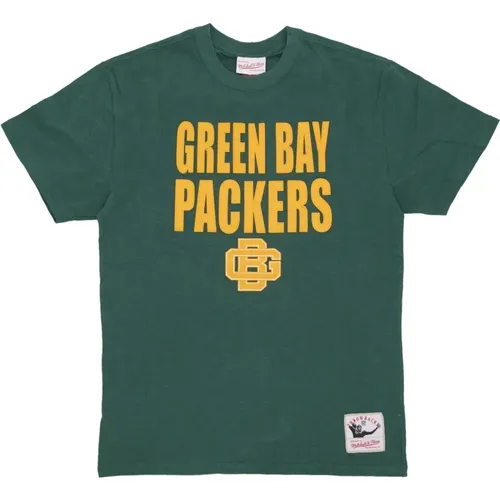 T-Shirts, male, , Size: M Bay Packers NFL Tee - Mitchell & Ness - Modalova