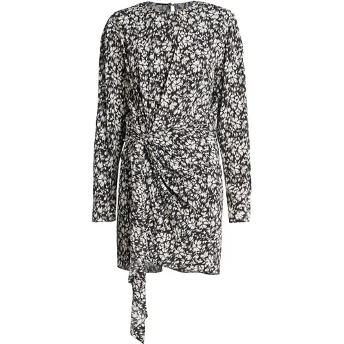 Dulce Black/White Floral Dress , female, Sizes: L - Isabel Marant Étoile - Modalova