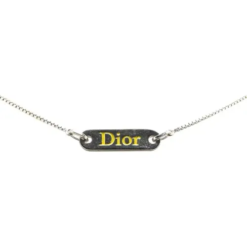 Pre-owned Jewellery, female, , Size: ONE SIZE Pre-owned Metal necklaces - Dior Vintage - Modalova