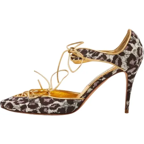 Pre-owned Pumps, female, , Size: 10 US Pre-owned Leather heels - Manolo Blahnik Pre-owned - Modalova