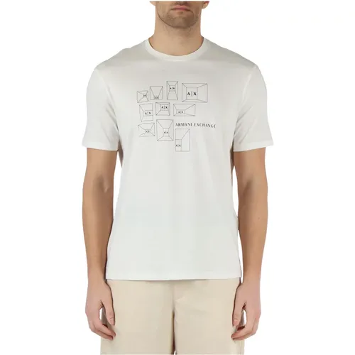 Regular Fit Pima Cotton T-Shirt , male, Sizes: M, S, 2XL, XL, L - Armani Exchange - Modalova