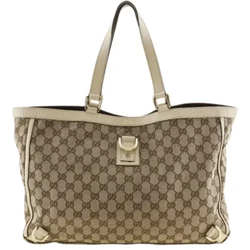 Pre-owned Tote Bags, female, , Size: ONE SIZE Pre-owned Canvas gucci-bags - Gucci Vintage - Modalova