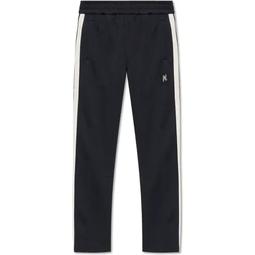 Monogram-embroidered sweatpants , male, Sizes: L, XL - Palm Angels - Modalova