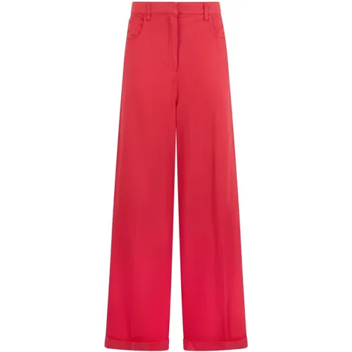 Cropped Trousers, female, , Size: XL Long Trousers - Philosophy di Lorenzo Serafini - Modalova