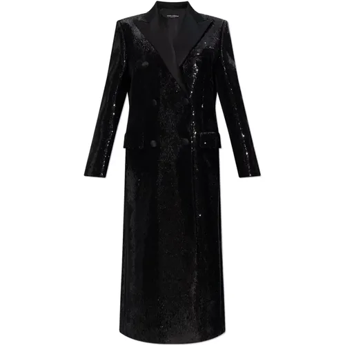 Mantel mit Pailletten - Dolce & Gabbana - Modalova