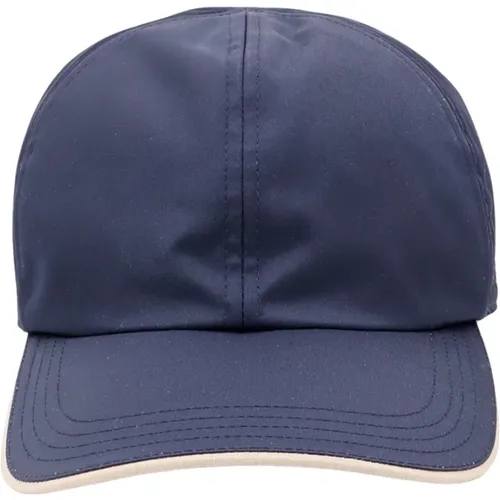 Nylon Hut mit Besticktem Logo , Herren, Größe: ONE Size - Kiton - Modalova