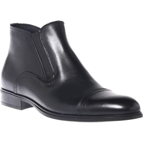 Ankle boots in dark leather , Herren, Größe: 40 EU - Baldinini - Modalova