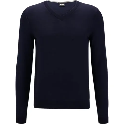 V-neck Knitwear , male, Sizes: 3XL, 2XL, L, XL - Hugo Boss - Modalova