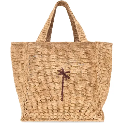 Woven shopper bag , female, Sizes: ONE SIZE - Manebí - Modalova