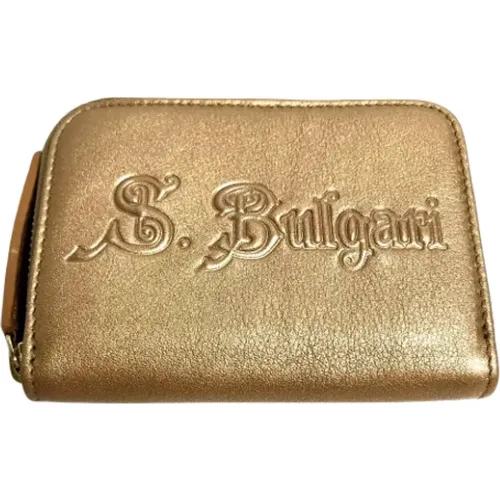 Pre-owned Wallets, female, , Size: ONE SIZE Pre-owned Leather wallets - Bvlgari Vintage - Modalova