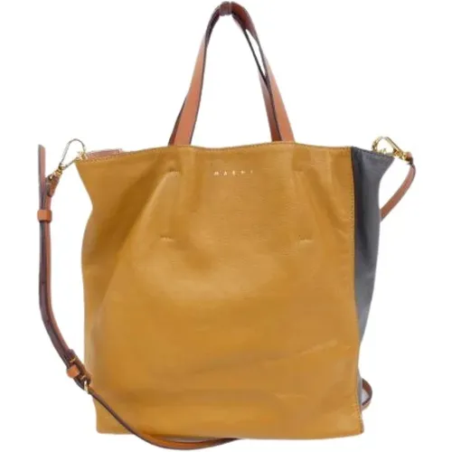 Pre-owned Tote Bags, male, , Size: ONE SIZE Pre-owned Leather shoulder-bags - Marni Pre-owned - Modalova
