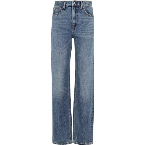 Lässige Straight Pocket Jeans , Damen, Größe: W23 - alexander wang - Modalova