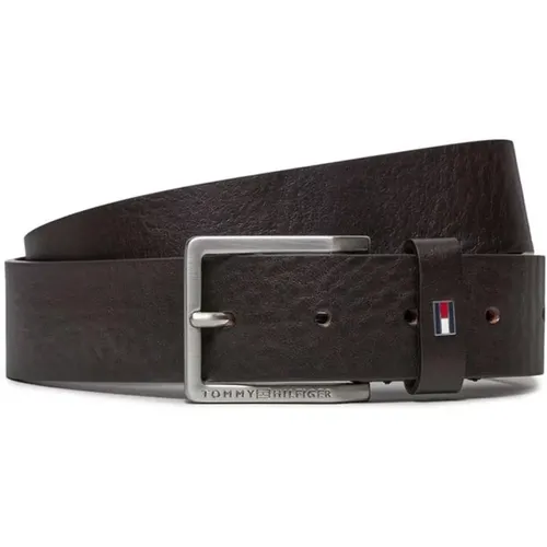 Belts, male, , Size: 85 CM Leather Belt Collection for Men - Tommy Hilfiger - Modalova