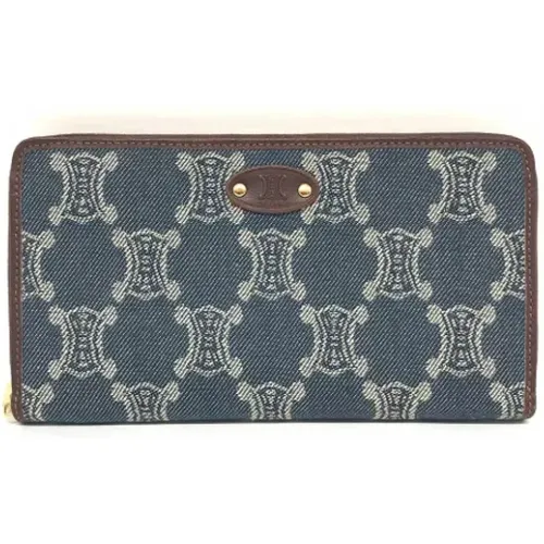 Pre-owned Wallets, female, , Size: ONE SIZE Pre-owned Canvas wallets - Celine Vintage - Modalova