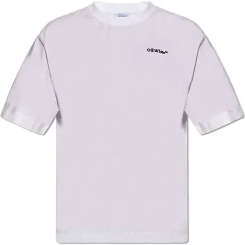 Off , T-shirt with logo , male, Sizes: XL, L, M, S - Off White - Modalova