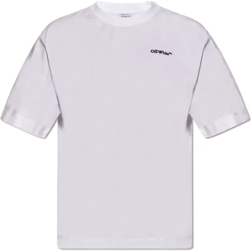 Off , T-shirt with logo , male, Sizes: XS - Off White - Modalova