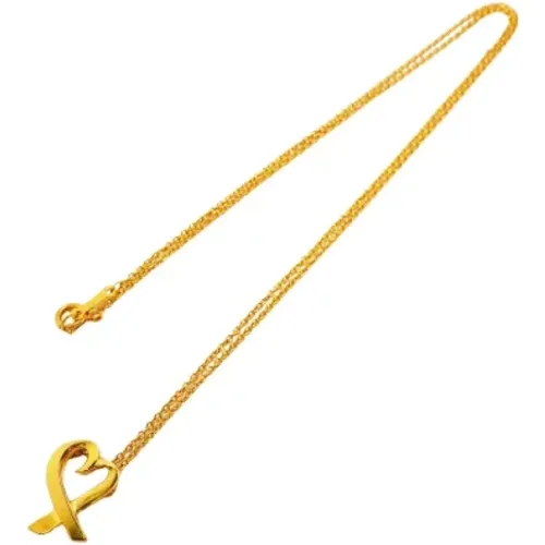 Pre-owned Jewellery, female, , Size: ONE SIZE Pre-owned Gold necklaces - Tiffany & Co. Pre-owned - Modalova