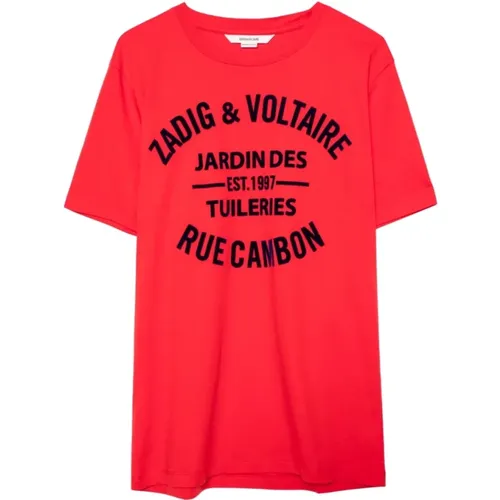 T-Shirts , Herren, Größe: XL - Zadig & Voltaire - Modalova