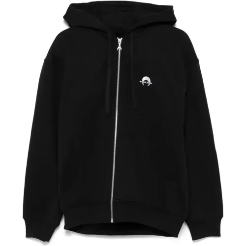 Schwarzer Crescent Moon Pullover , Herren, Größe: S - Marine Serre - Modalova