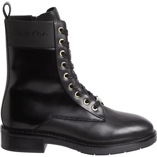 Combat Ankle Boots for Women , female, Sizes: 3 UK, 6 UK, 7 UK, 5 UK, 8 UK - Calvin Klein - Modalova