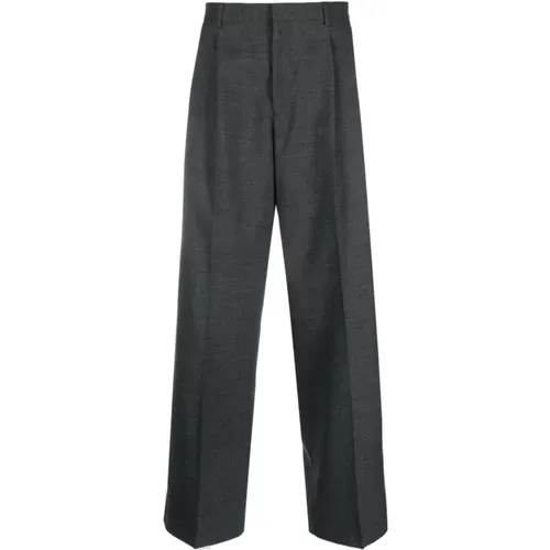 Wide Pleated Trouser , male, Sizes: XL - Sunflower - Modalova