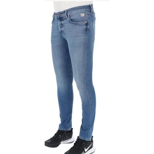 Slim Fit Blaue Jeans , Herren, Größe: W33 - Roy Roger's - Modalova