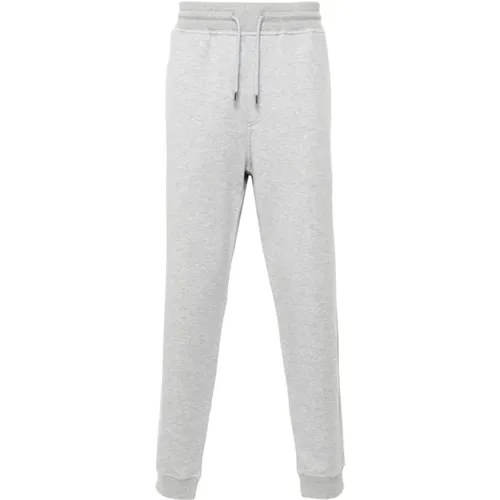 Grey Melange Tracksuit Trousers with Ribbed Hems , male, Sizes: L, 2XL, XL - BRUNELLO CUCINELLI - Modalova