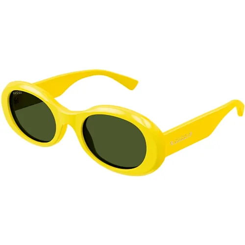 Orange Sunglasses for Women , female, Sizes: 52 MM - Gucci - Modalova