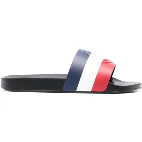 Basile Logo-Embossed Slides , Herren, Größe: 39 EU - Moncler - Modalova