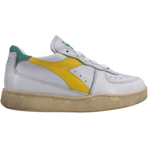 Heritage Sneakers - /Yellow/Turquoise , female, Sizes: 6 UK, 8 UK, 5 UK, 3 1/2 UK, 7 UK, 7 1/2 UK, 4 UK, 5 1/2 UK - Diadora - Modalova